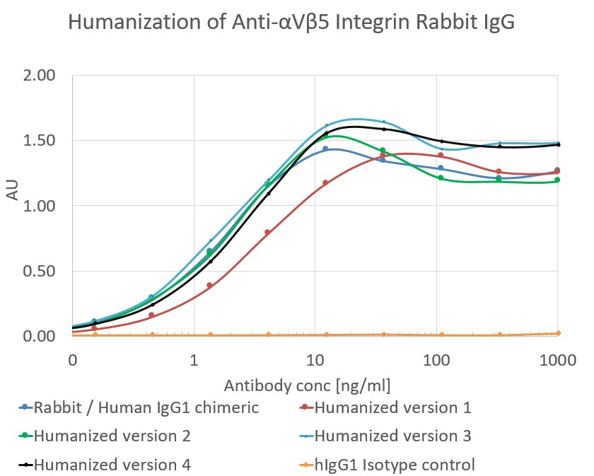 ヒト化ウサギ抗体の反応性