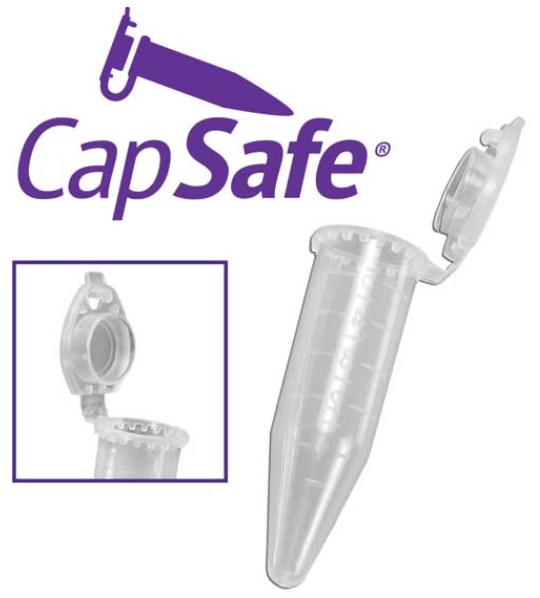 CapSafe 5ml Tubeとロゴ