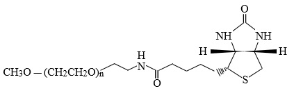 mPEG-Biotinの構造式