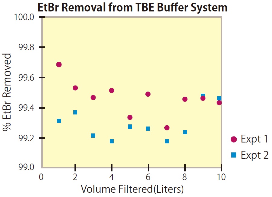 EtBr Removal from TBE Buffer System
