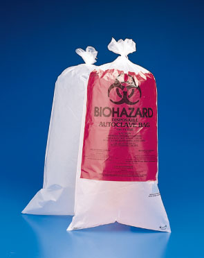 Biohazard Disposal Bag with Warning Label