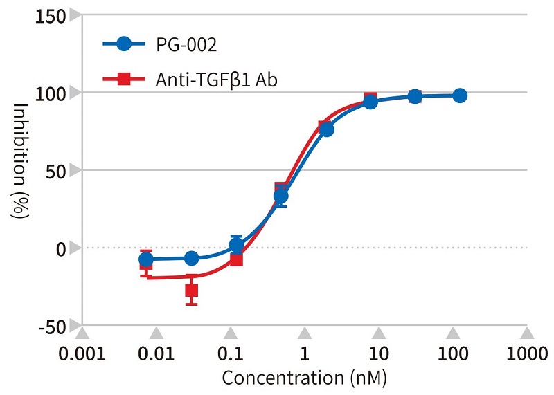 TGF-β1阻害ペプチドの機能試験