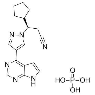 Ruxolitinib (phosphate)の構造式