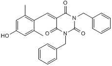 EML 425|Chemical Name: 5-[(4-Hydroxy-2,6-dimethylphenyl)me​thylene]-1,3-bis(phenylmethyl)-2,4,6(1H,3H,5H)-pyr​imidinetrione
