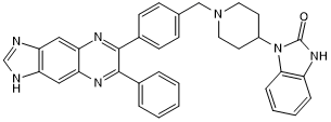 Akti-1/2|Chemical Name: 1,3-Dihydro-1-[1-[[4-(6-phenyl-1H-imidazo[4,5-g]quinoxalin-7-yl)phenyl]methyl]-4-piperidinyl]-2H-benzimidazol-2-one
