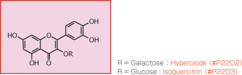その他のフラボノイド配糖体の構造式