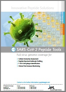 SARS-CoV-2 Peptide Toolsフライヤー