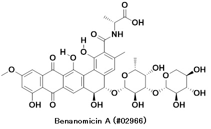 Benanomicin Aの構造式