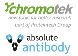 ChromoTek社とAbsolute Antibody社のロゴ