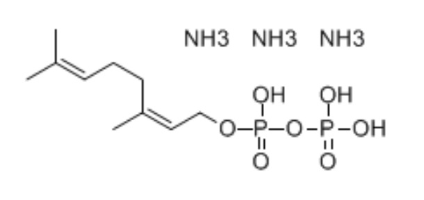 Neryl pyrophosphate ammonium saltの構造式