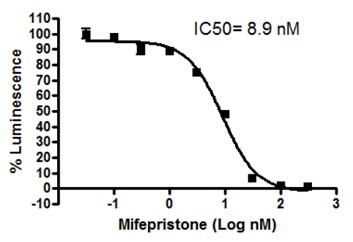 グルココルチコイドレセプター情報伝達経路測定用細胞株の解析例2