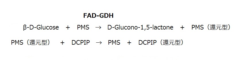 FAD-Glucose Dehydrogenaseの酵素活性の測定原理