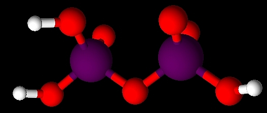 ピロリン酸の分子モデル