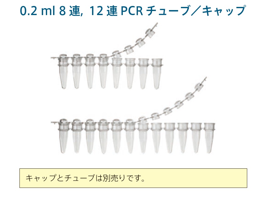 0.2ml 8連，12連PCRチューブ／キャップ | フナコシ