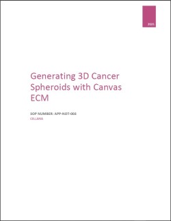 Generating 3D Cancer Spheroids with Canvas ECM
