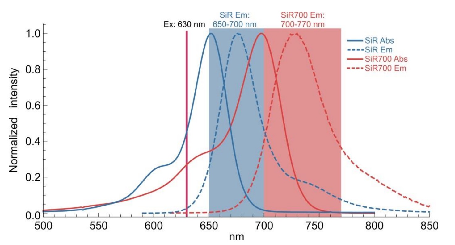 SiR700とSiRのスペクトル