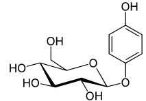 天然型フェノール性配糖体 Arbutin (アルブチン)構造式