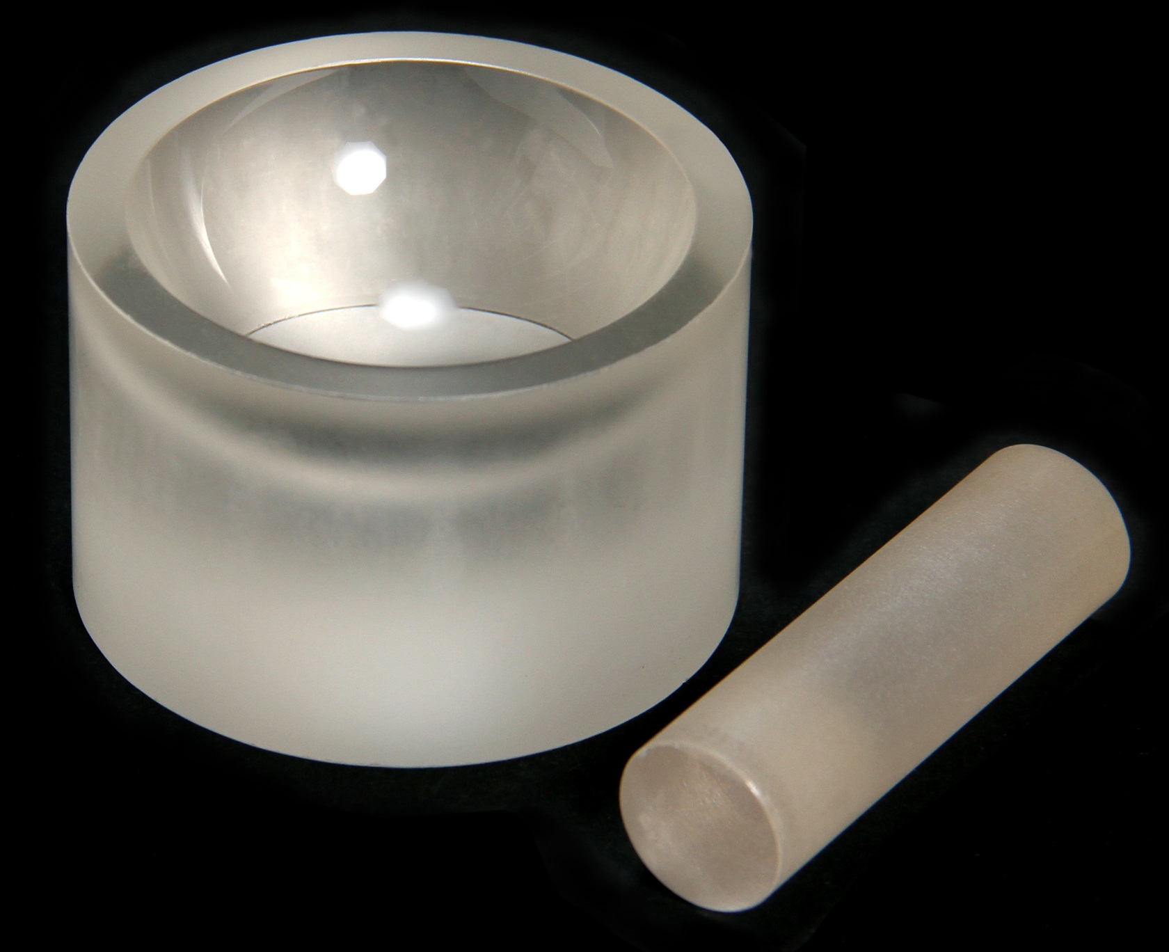 サファイアガラス製乳鉢