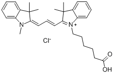 Cy3 carboxylic acidの構造式