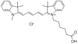 Cy5 carboxylic acidの構造式
