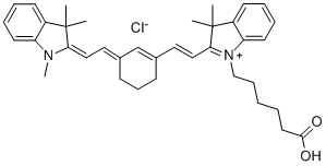 Cy7 carboxylic acidの構造式