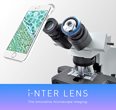 Special iPhone adaptor for microscope imaging : i-NTER LENS | Funakoshi Ltd.