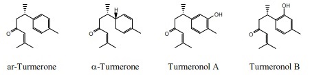 ツルメロン類の化学構造式