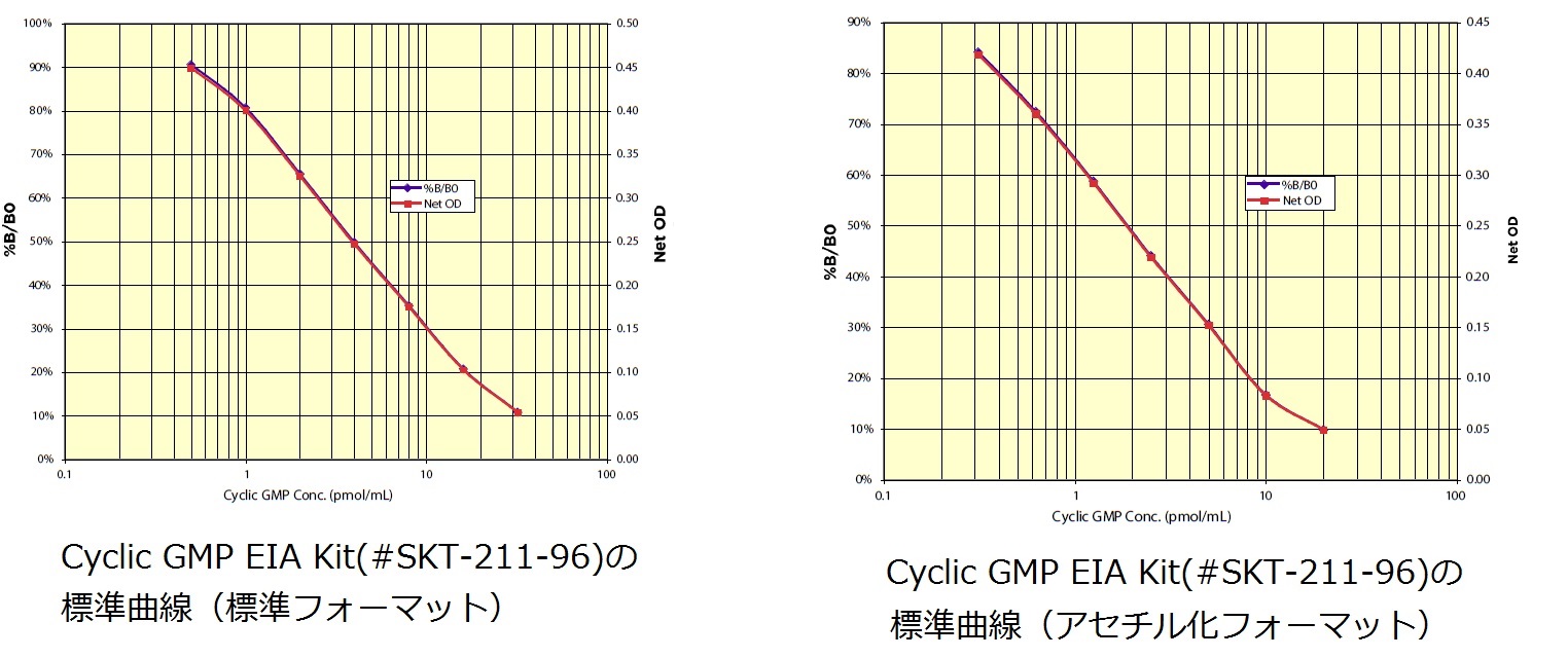 cGMPの標準曲線