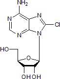 8-Chloroadenosineの化学構造式