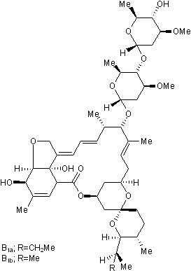 Ivermectinの化学構造式