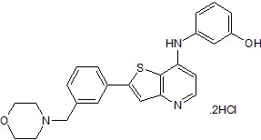 LCB 03-0110 dihydrochlorideの化学構造式