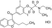 重水素化合物Amiodarone-d4 Hydrochloride