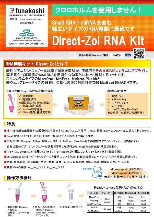 Direct-zol RNA Kitフライヤー